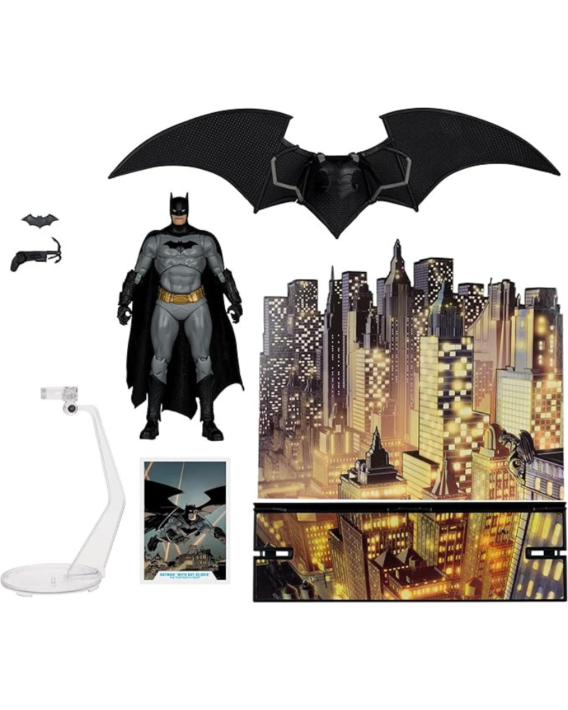Action Figure DC Multiverse - Batman with Bat-Glider the Thirteenth Hour - Gold 