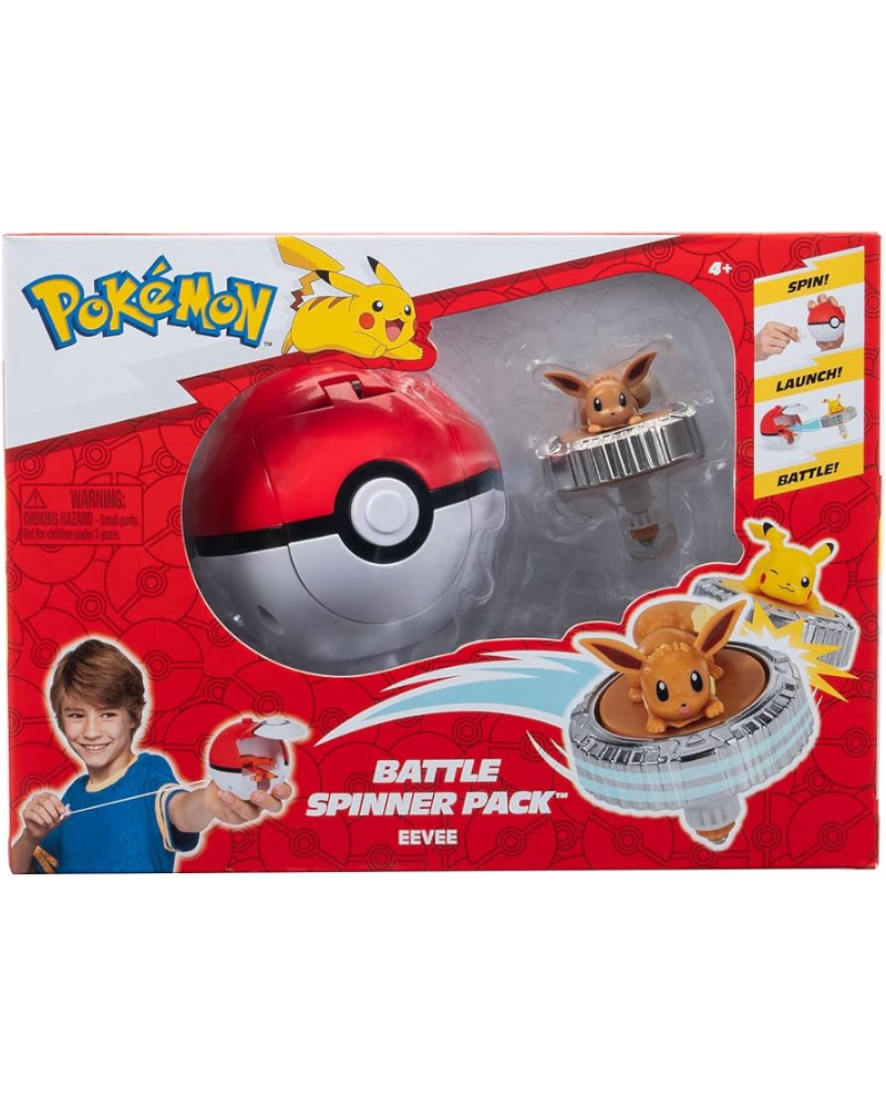 Pokemon Battle Spinner Pack - Eevee And Poke Ball 