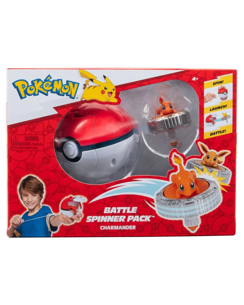Pokemon Battle Spinner Pack - Charmander And Poke Ball 