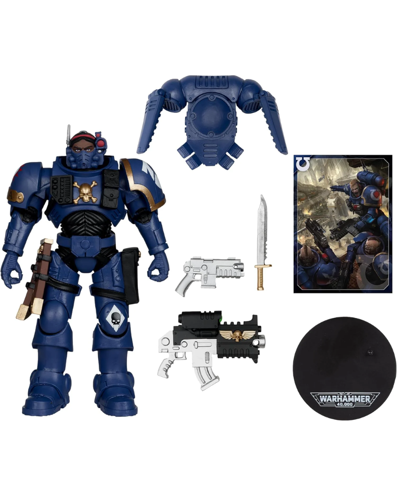 Action Figure Warhammer 40k - Lieutenant in Phobos Armor (Ultramarines) 