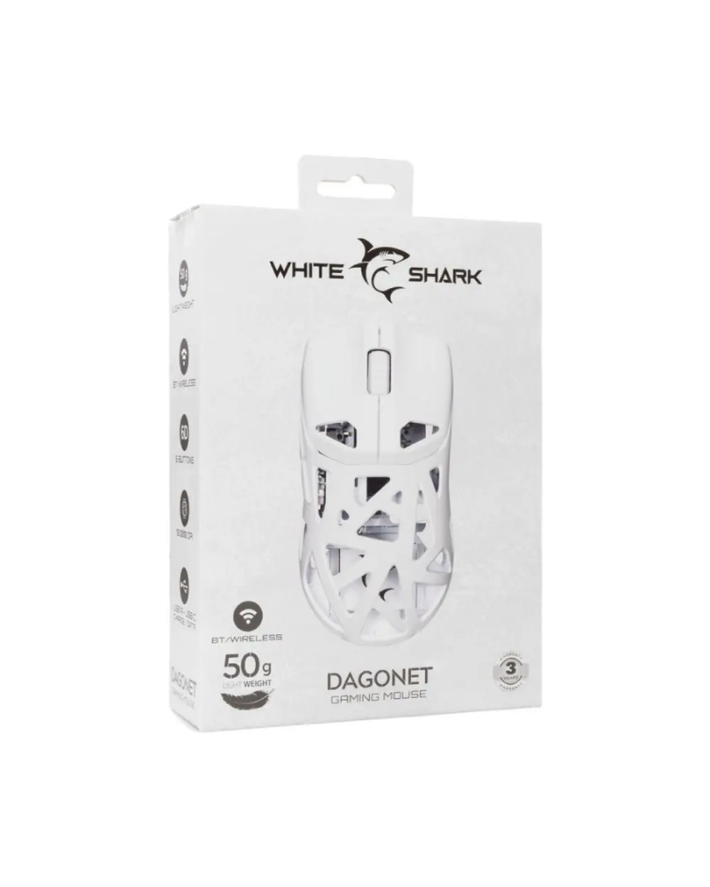 Miš White Shark - Dagonet WGM 5019 - White 