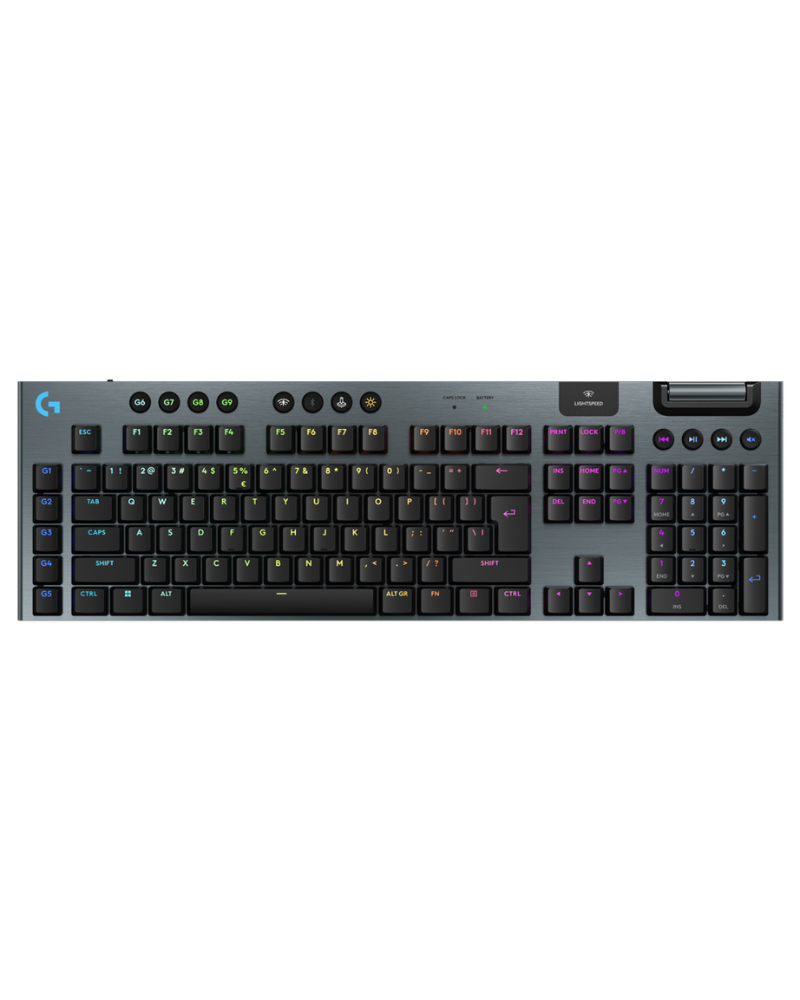 Tastatura Logitech G915 X Lightspeed,LIGHTSYNC RGB, mehaničko-taktilna, Black 