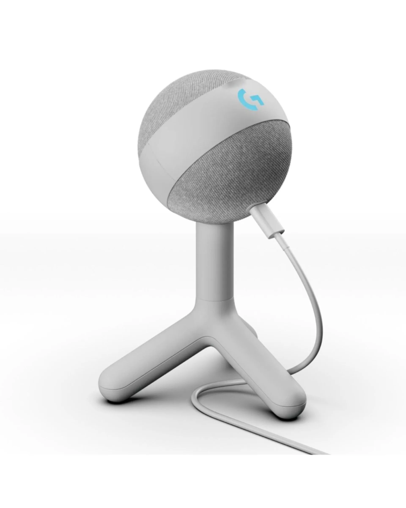 Mikrofon Logitech Yeti Orb GX White - Dynamic RGB Gaming Microphone with LIGHTSY 