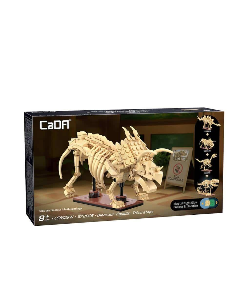 Cada Bricks Dinosaur Fossils - Triceratops - 272Pcs 