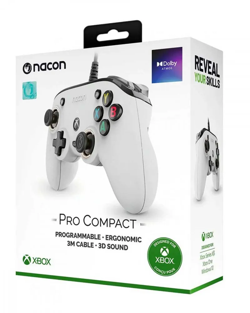 Gamepad Nacon Pro Compact Controller - White 