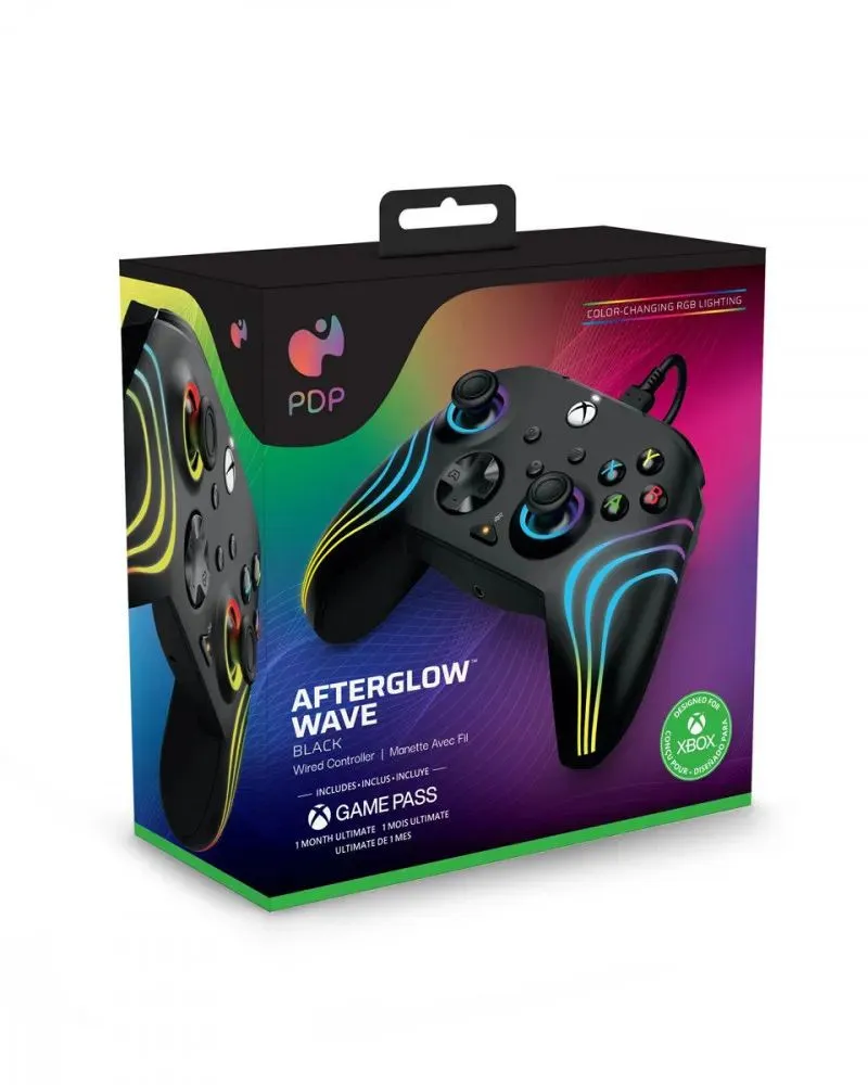 Gamepad PDP Afterglow Wave - Black 