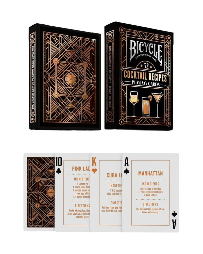 Karte Bicycle Ultimates - Cocktail Recipes - Playing Cards 