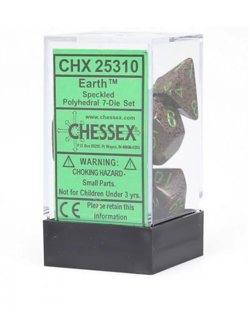 Kockice Chessex - Polyhedral - Speckled - Earth (7)