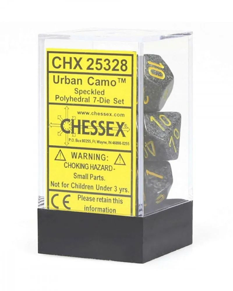 Kockice Chessex - Polyhedral - Speckled - Urban Camo (7)