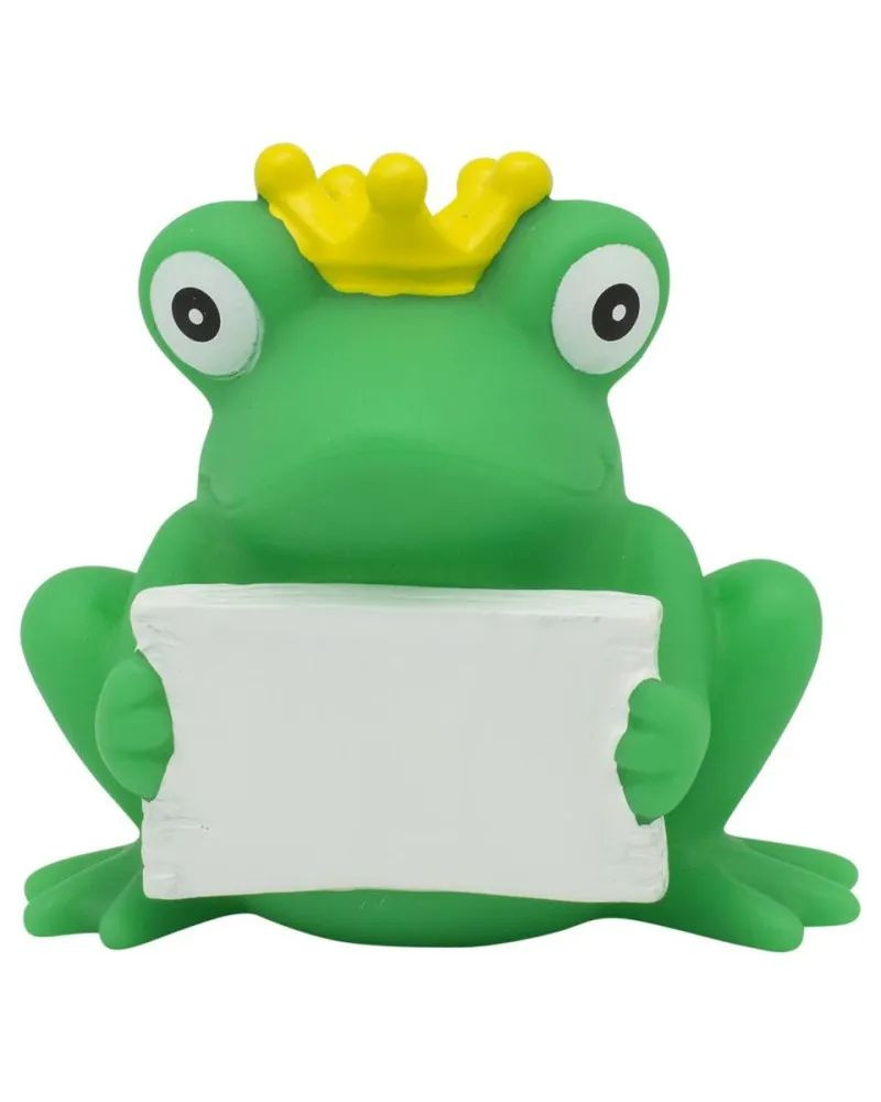 Lilalu Patkica - Frog with greeting sign 