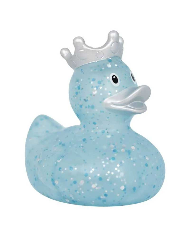 Lilalu Patkica - Glitter With Crown Blue - Rubber Duck 