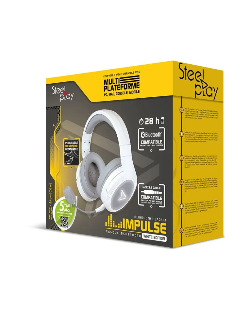 Slušalice SteelPlay - Impulse White 