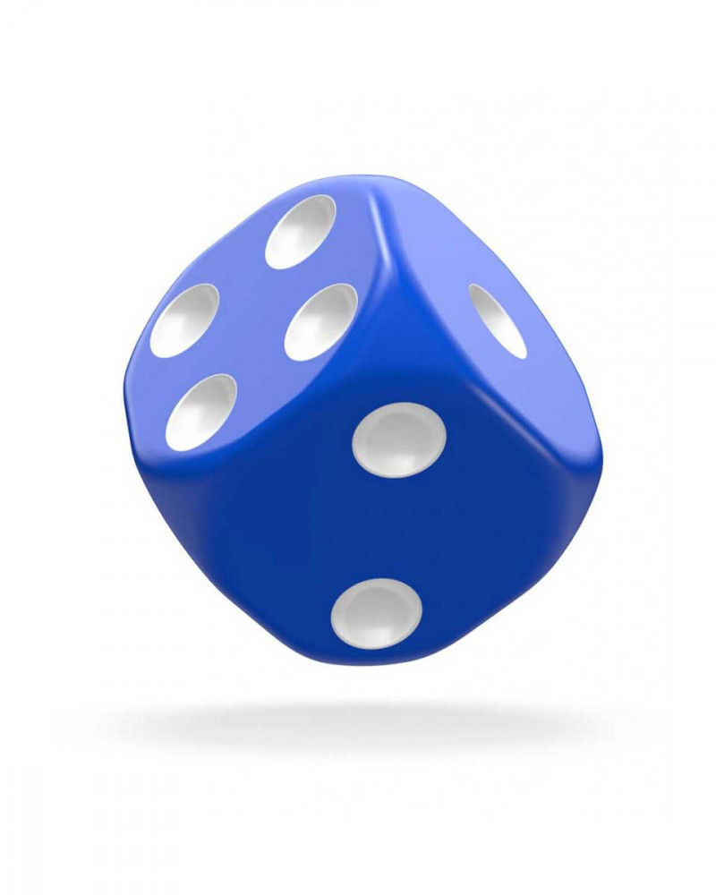 Kockice Oakie Doakie Dice D6 16 mm Solid - Blue (12)