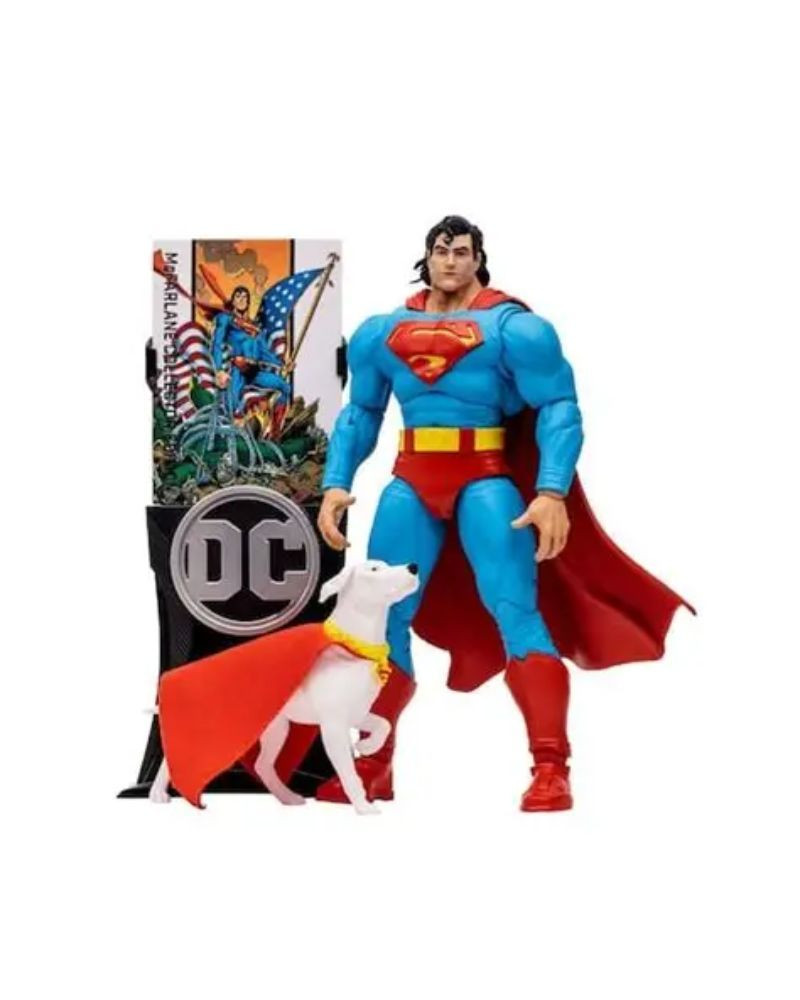 Action Figure DC Multiverse - Superman & Krypto Multiverse w/Platinum Edition 