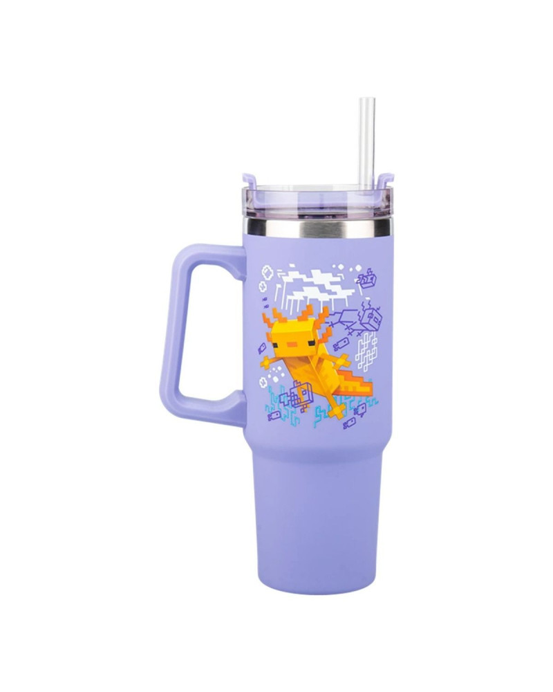 Termos šolja Paladone Minecraft - Purple  Travel Mug 