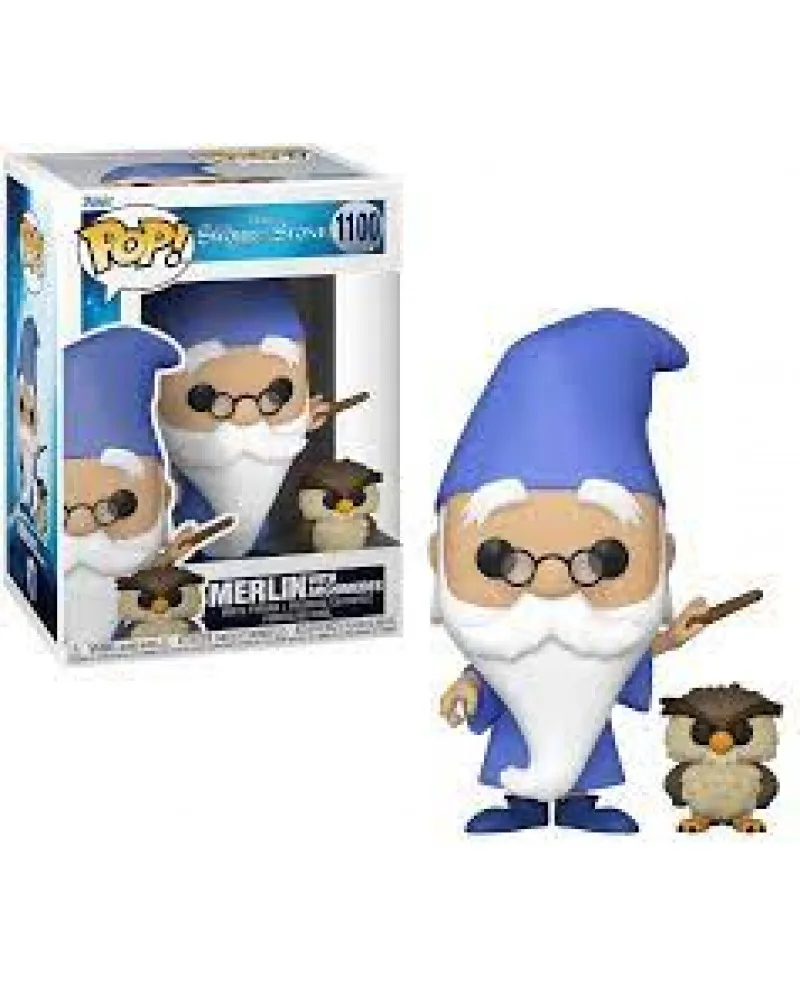 Bobble Figure The Sword in the Stone POP! - Merlin with Archimedes 