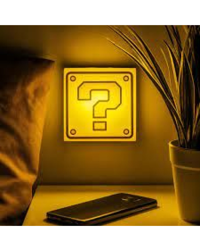 Lampa Paladone Super Mario Bros - Question Block Night Light 