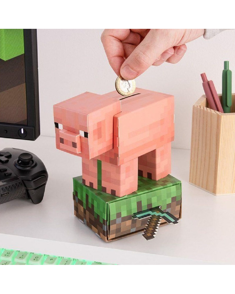 Kasica Paladone Minecraft - Pig - Money Bank - Build Your Own Money Box Kit 