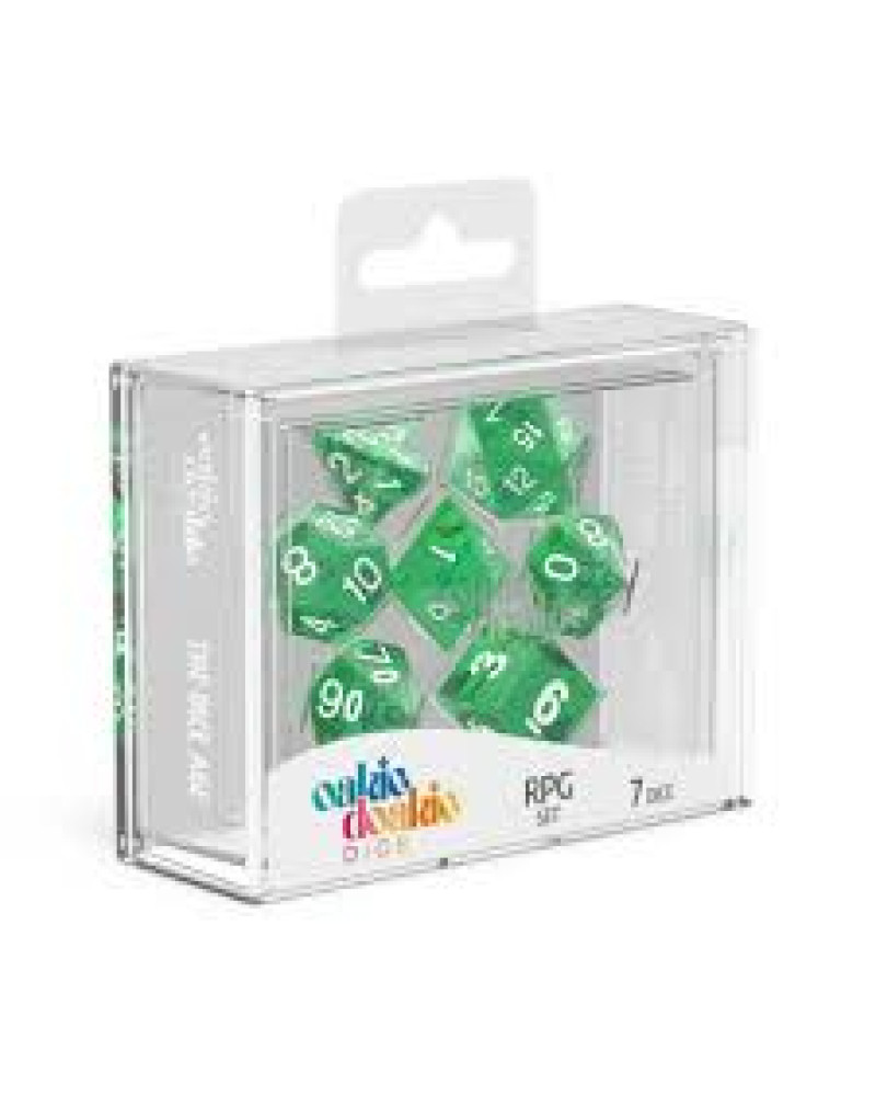 Kockice Oakie Doakie Dice Rpg Set Translucent - Green (7) 