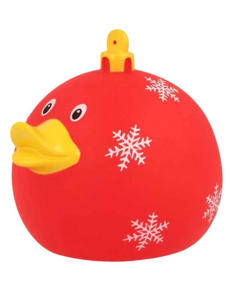 Lilalu Patkica - Red Christmas Ball - Rubber Duck 