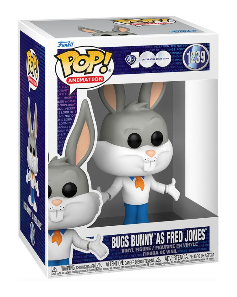 Bobble Figure Warner 100th Pop! Bugs Bunny As Fred Jones 1239 