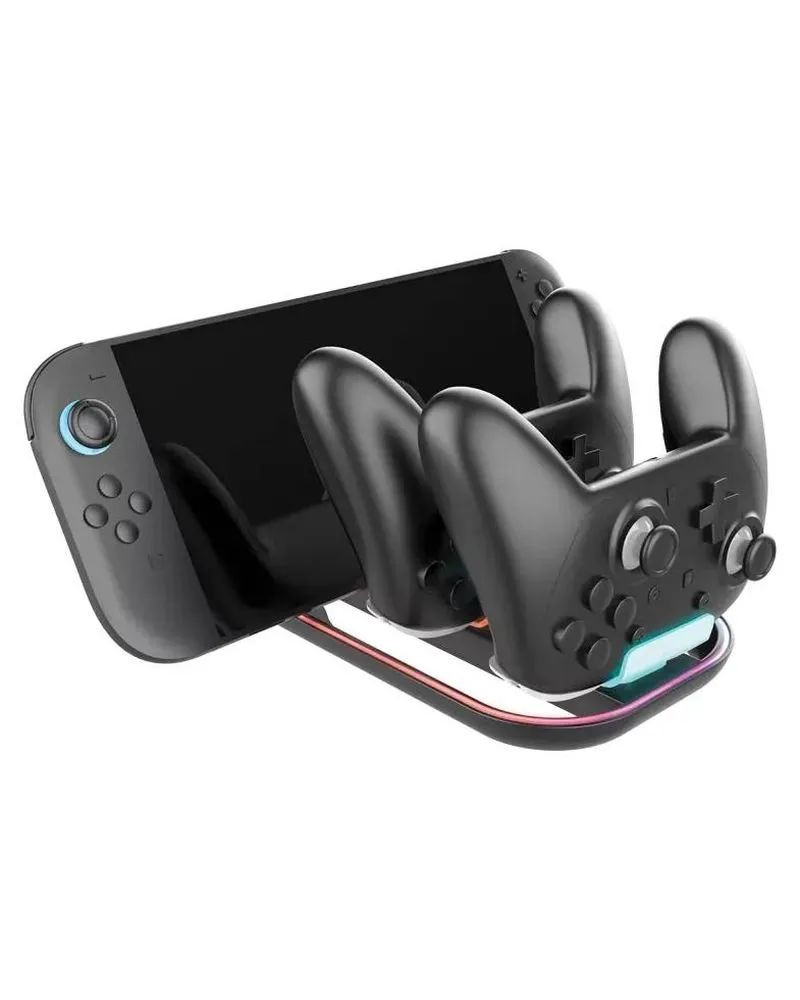 Punjač za Gamepad Nacon Charging Station For 2 Joy-Con + Pro Controller 