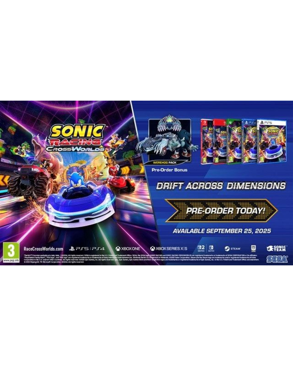 PS4 Sonic Racing - CrossWorlds 