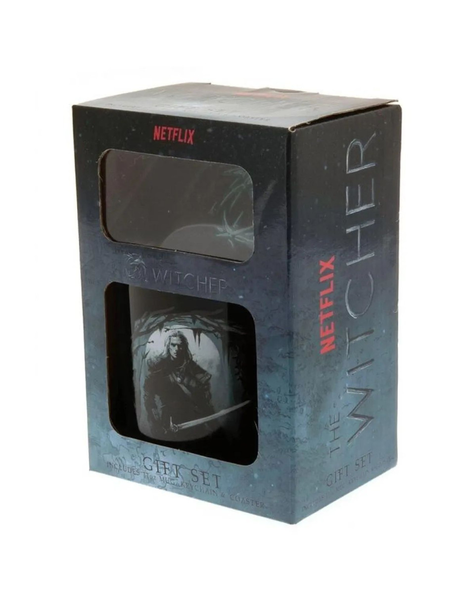 Poklon Set - The Witcher - The Hunter - Mug, Coaster And Keychain - Gift Set 