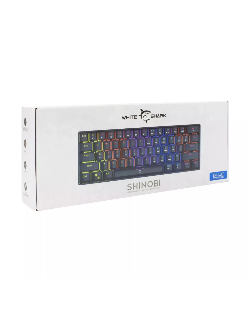 Tastatura White Shark - Shinobi GK-2022 - Black Red Switch 