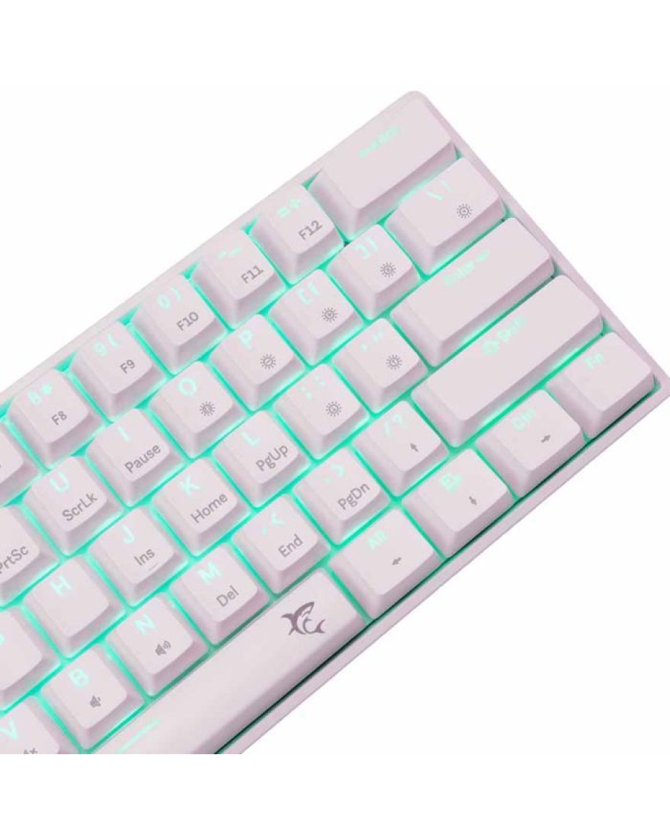 Tastatura White Shark - Shinobi 2 - White - Red switch 