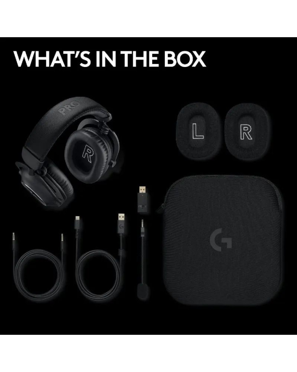 Slušalice Logitech G PRO X 2 Wireless Lightspeed - Black 