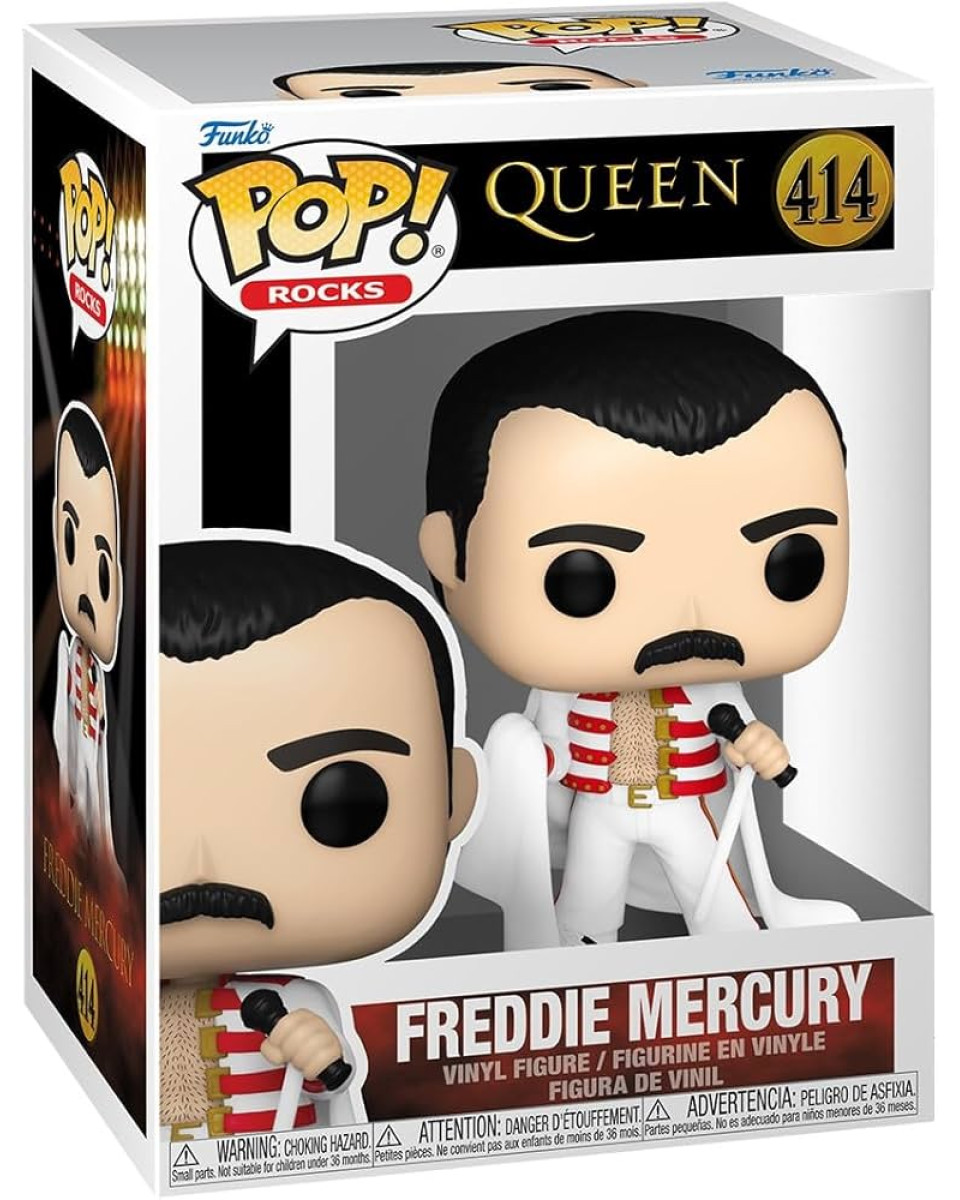 Bobble Figure Rocks - Queen POP! - Freddie Mercury #414 