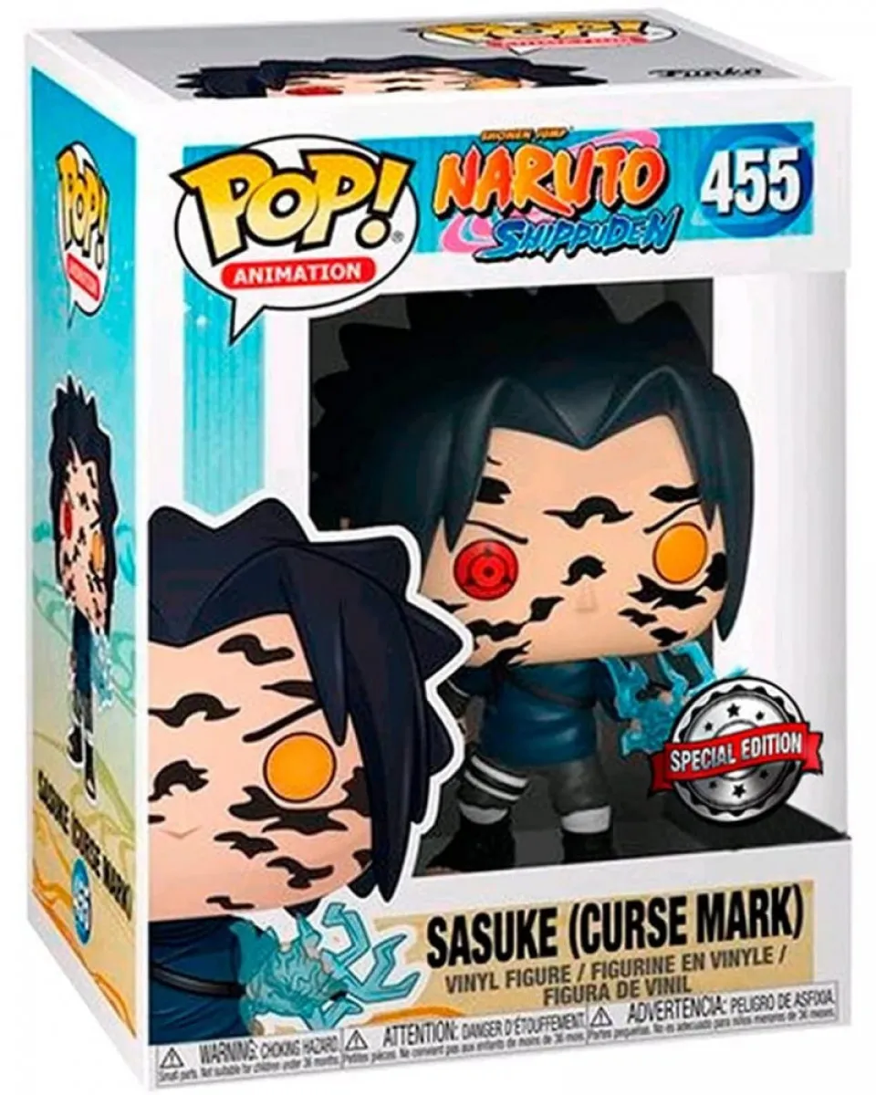 Bobble Figure Naruto Shippuden Pop! - Sasuke - Curse Mark 