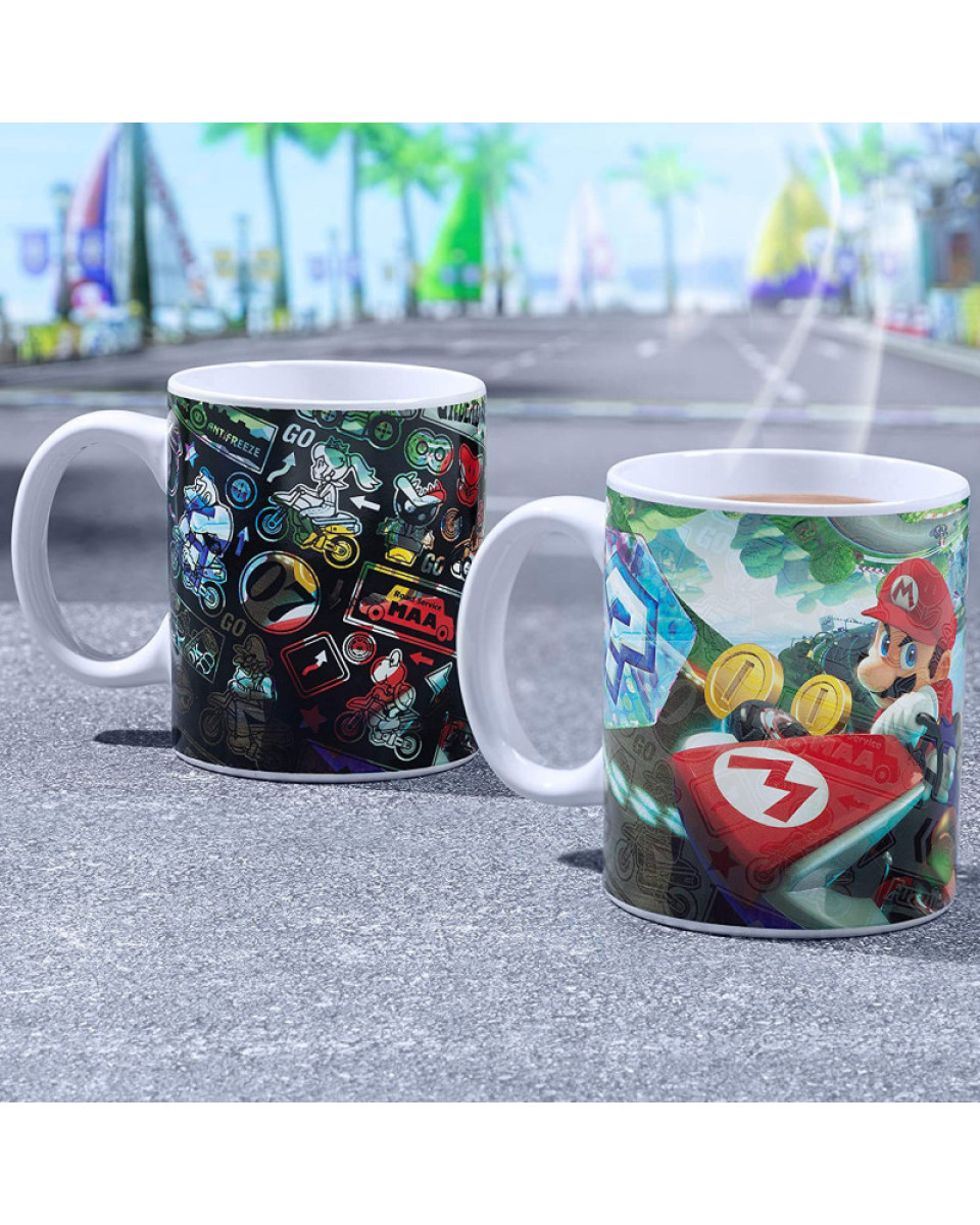 Šolja Paladone Mario Kart Heat Change Mug 