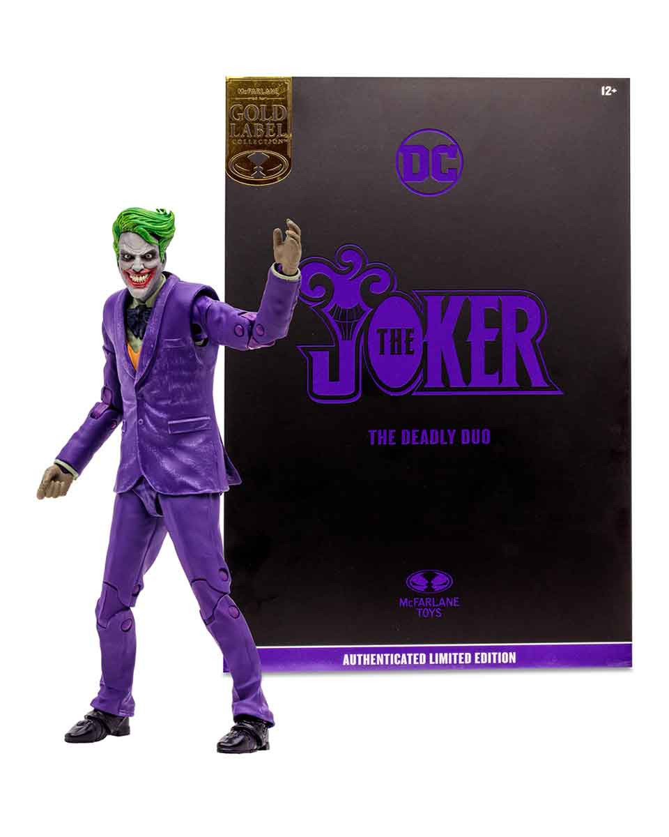 Action Figure DC Multiverse - The Deadly Duo - The Joker - Gold Label 