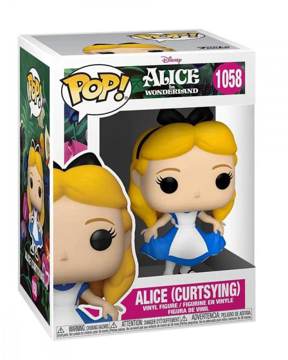 Bobble Figure Alice In Wonderland Pop! - Alice Curtsying 