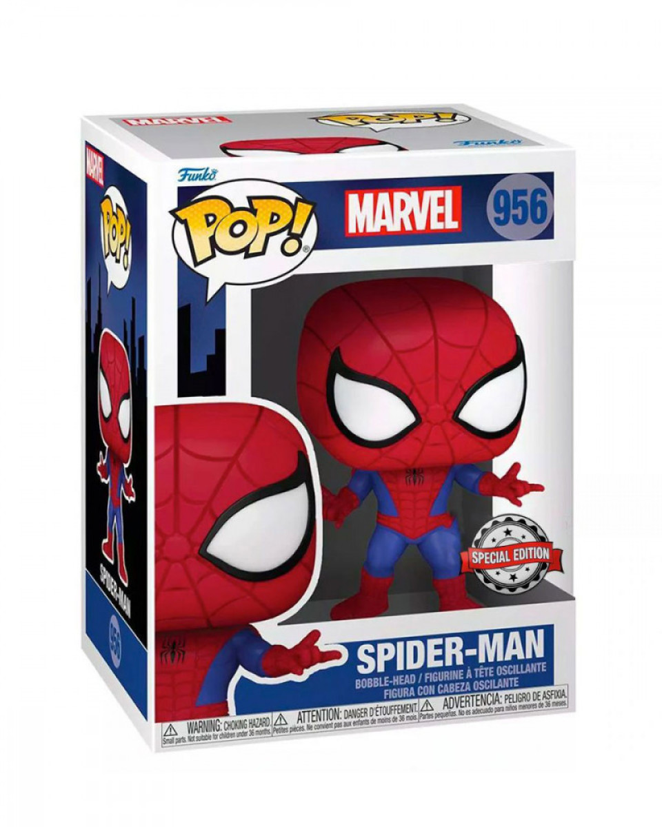 Bobble Figure Marvel Comic Covers Pop! - Animated Spider-man - Special Edition 9 