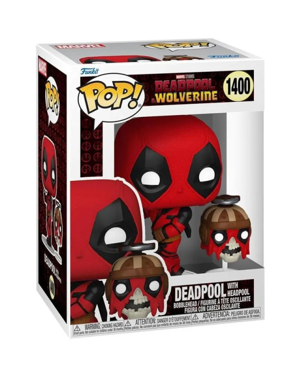Bobble Figure Marvel - Deadpool & Wolverine POP! - Wolverine With Headpool 