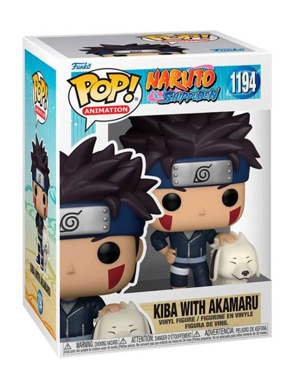 Bobble Figure Naruto Shippuden Pop! - Kiba With Akamaru 