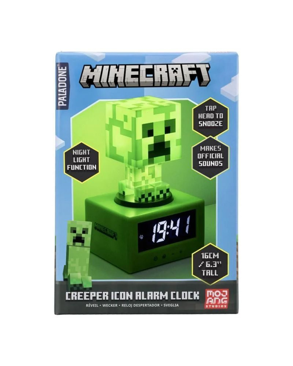 Sat Paladone Minecraft - Creeper - Alarm Clock 