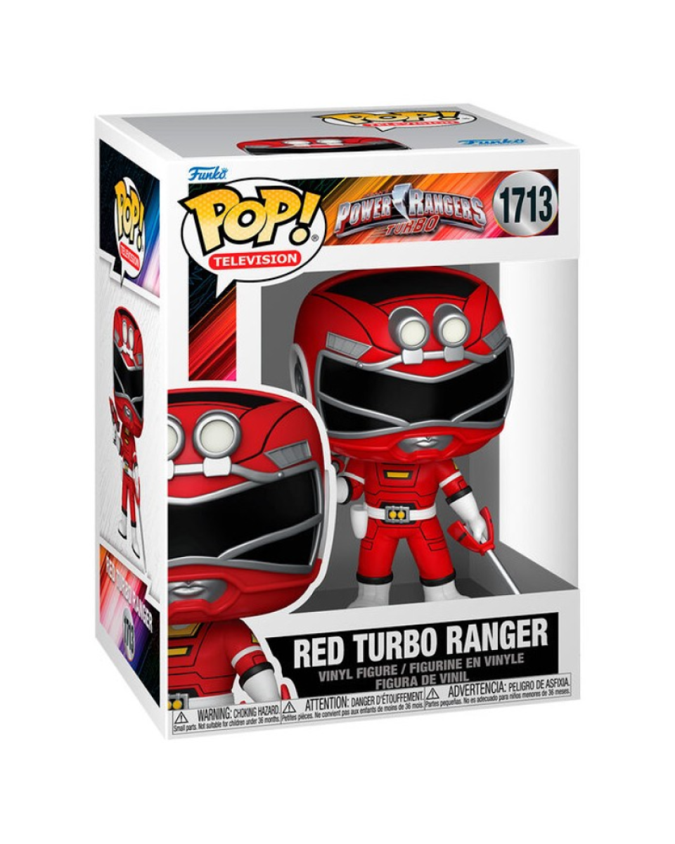 Bobble Figure Television - Power Rangers Turbo POP! - Red Turbo Ranger #1713 