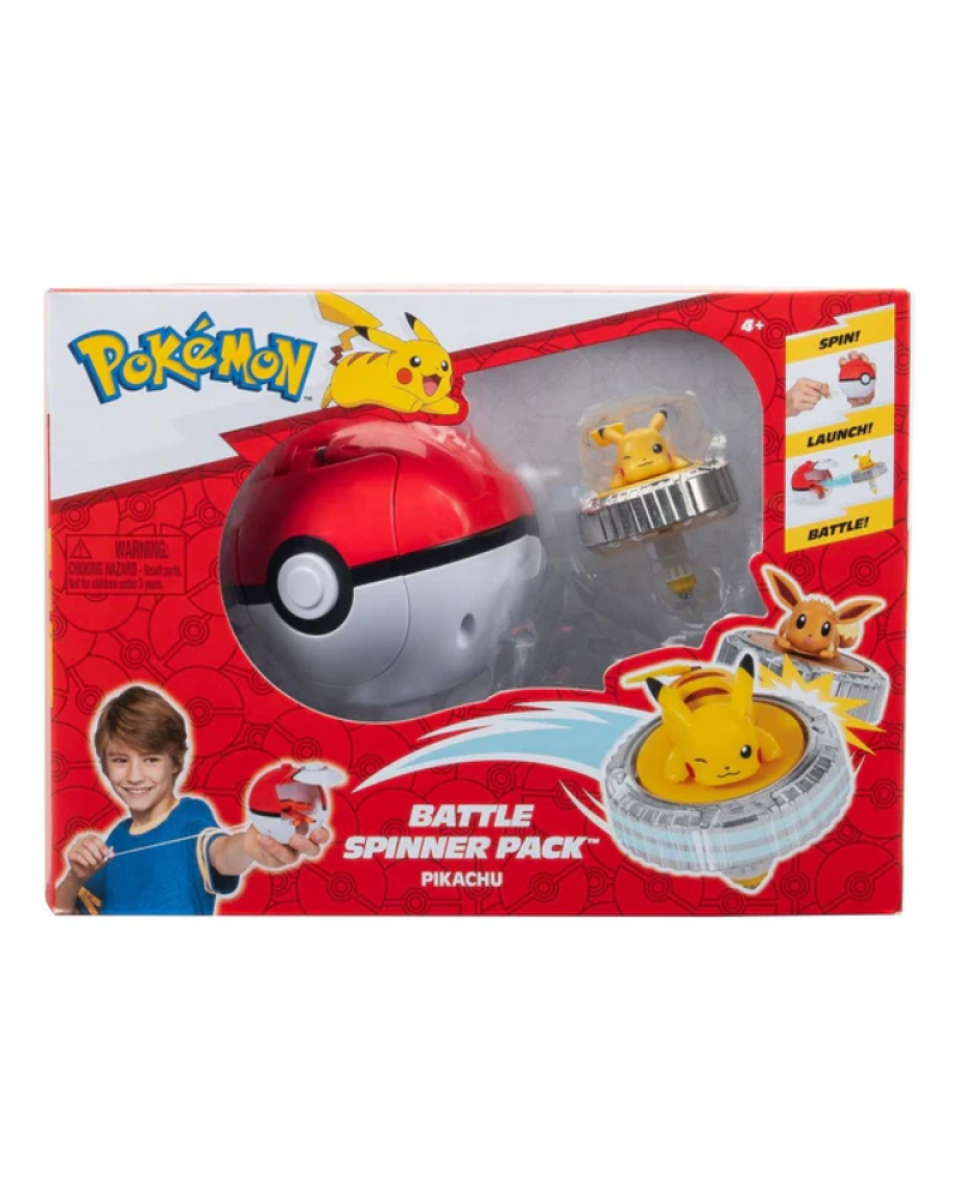 Pokemon Battle Spinner Pack - Pikachu #1 And Poke Ball 