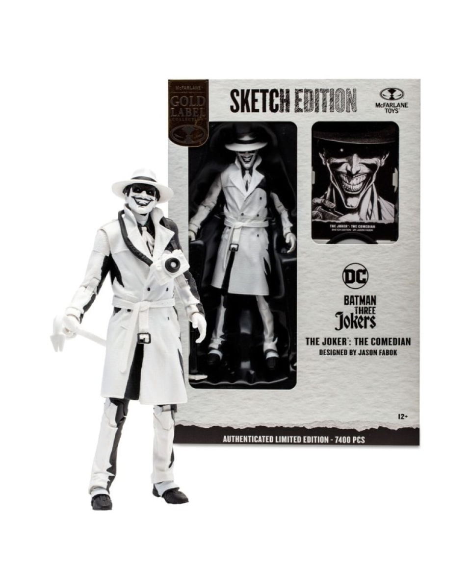 Action Figure DC Multiverse - Batman Three Jokers - The Joker - The Comedian Ske 
