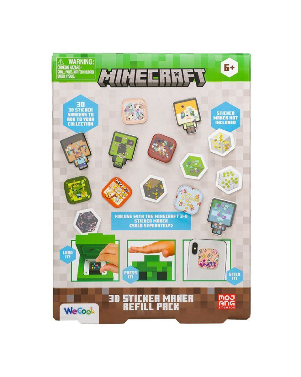 3D Sticker Maker Paladone - Minecraft - Refill Pack 