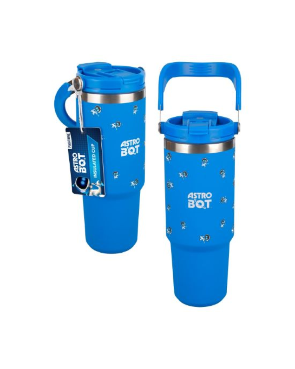 Termos šolja Paladone Astro Bot - Insulated Cup With Straw 
