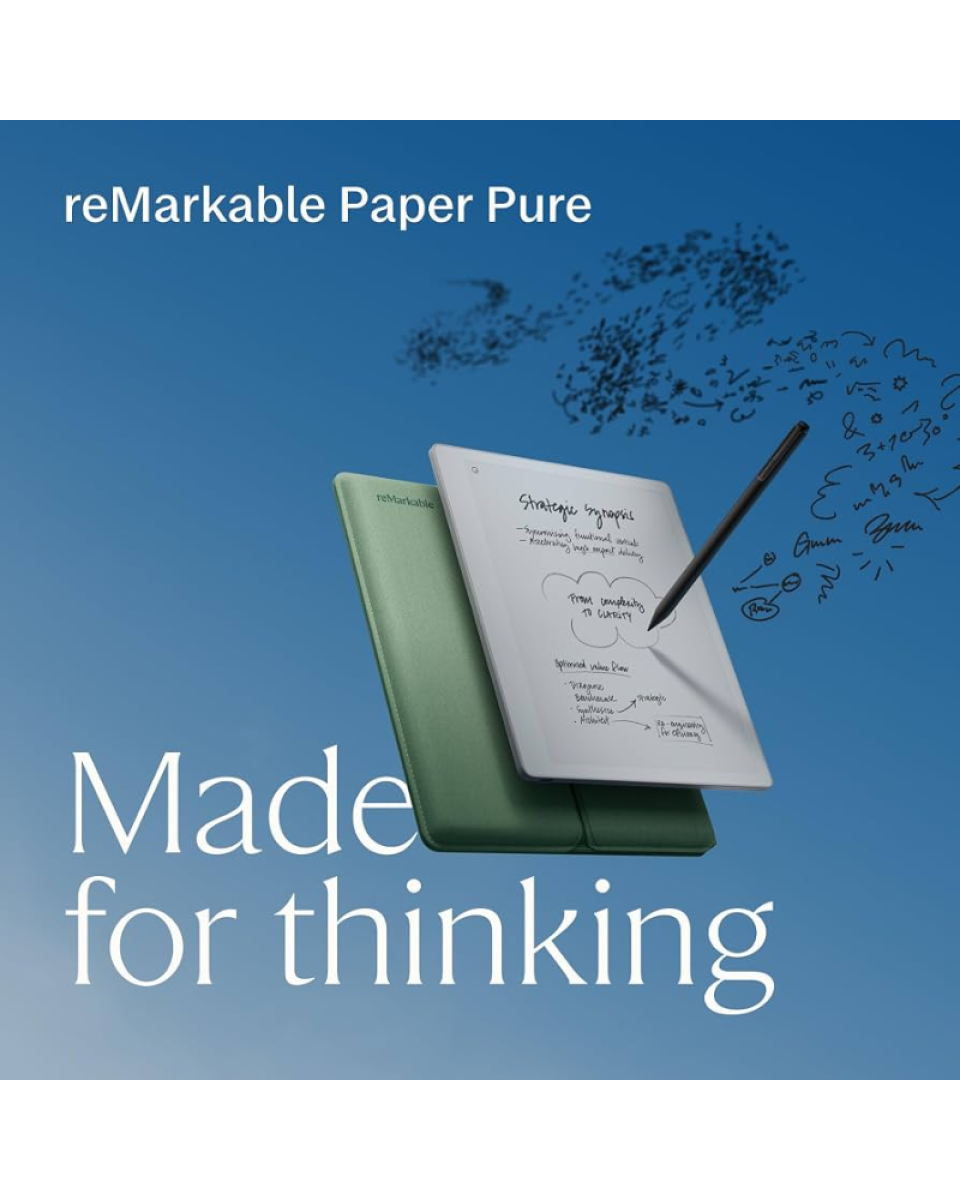 Digitalni Tablet reMarkable Paper Pure Bundle + Marker Plus + Folio Mist Green 