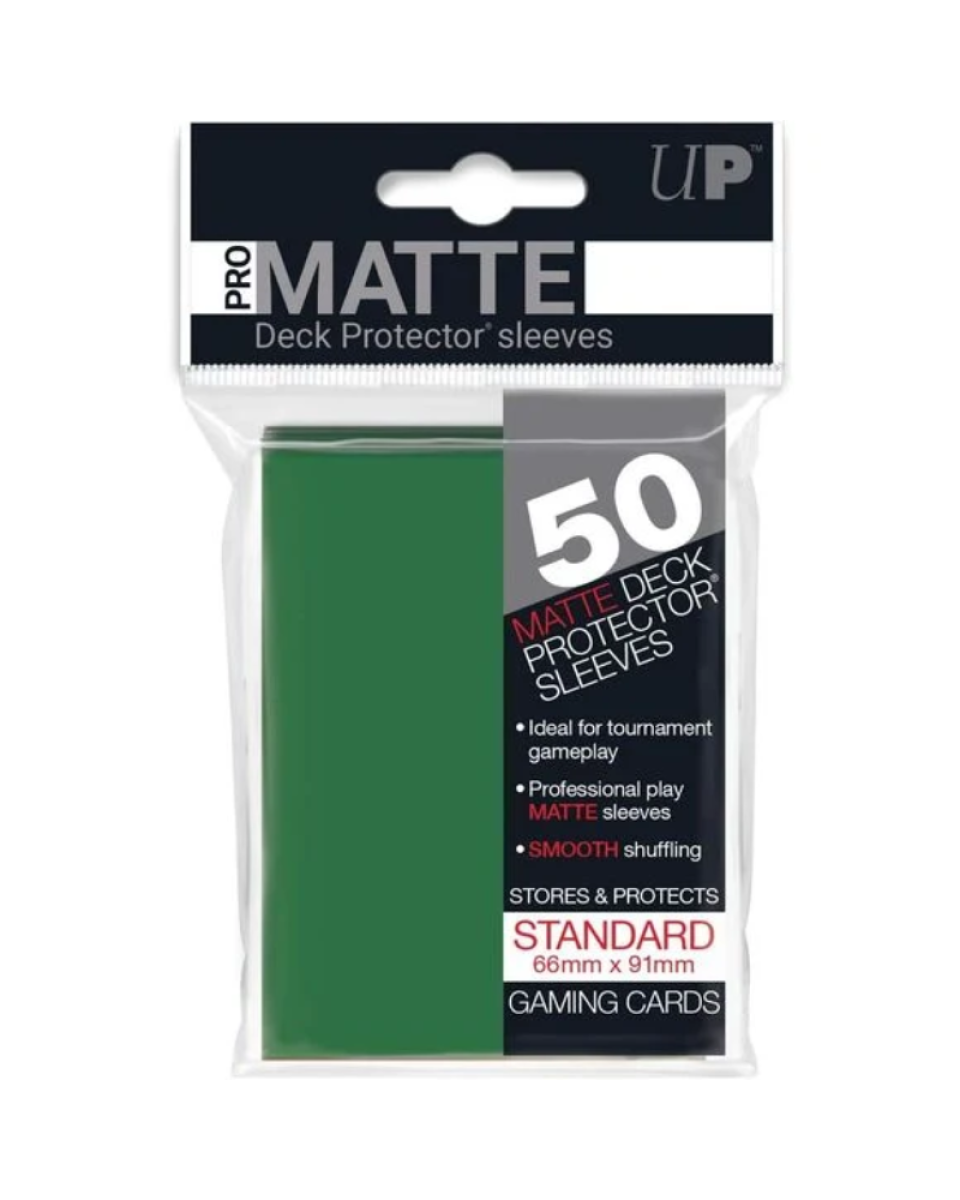 Ultra Pro Matte Standard Deck Protector Sleeves 50 - Green 