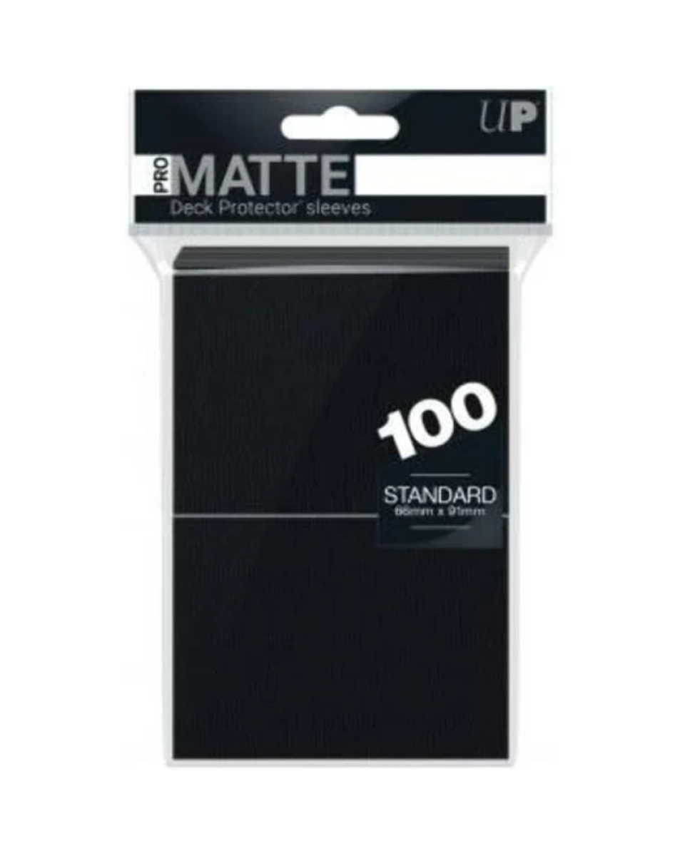 Ultra Pro Matte Deck Protector Sleeves 100 Standard - Black 