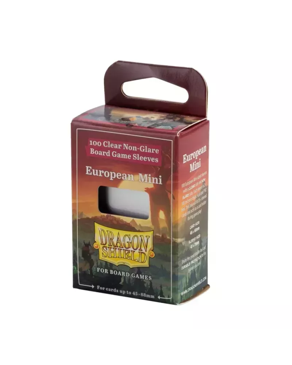 Ultra Pro Mini European Board Game Sleeves 100 - Clear 45x68mm 