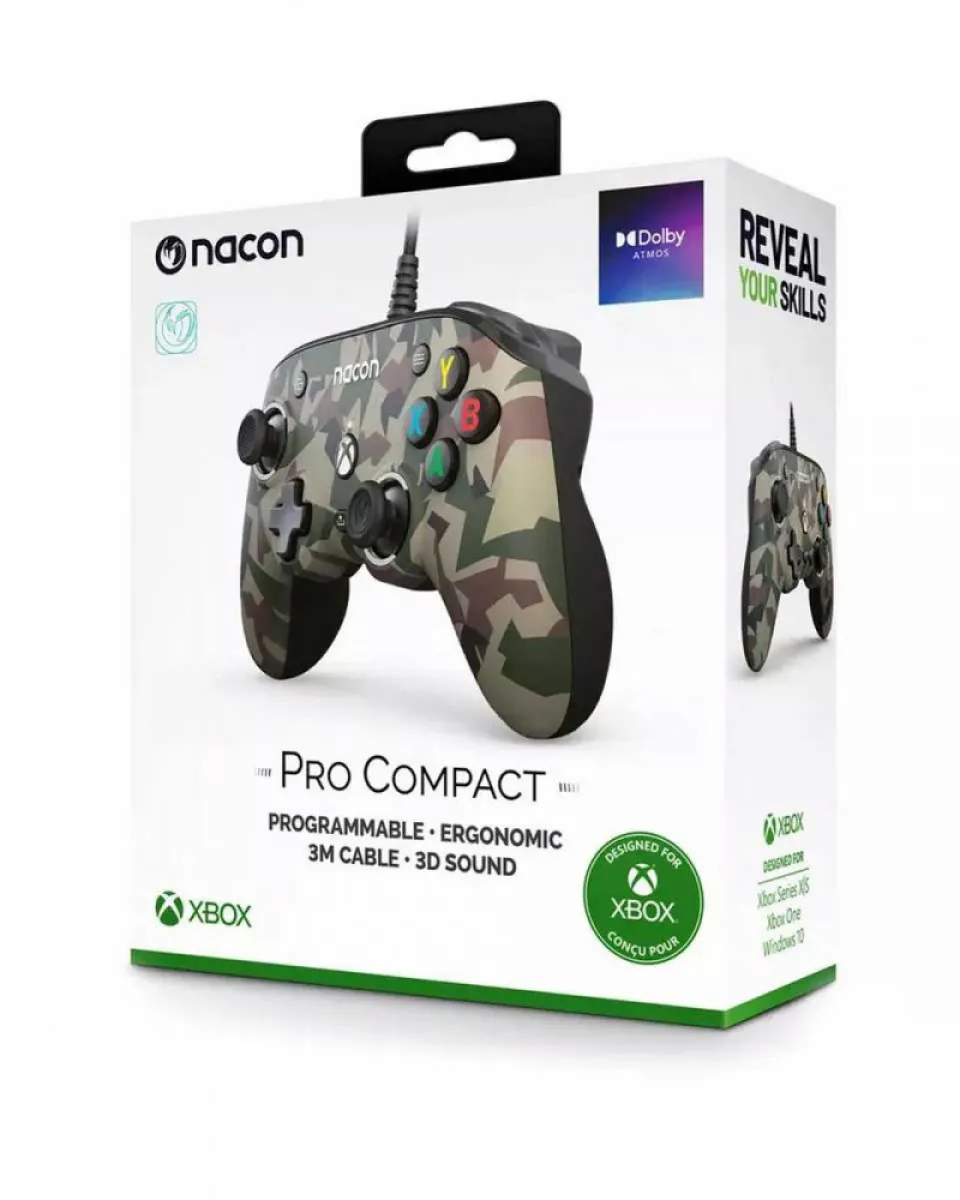 Gamepad Nacon Pro Compact Controller - Camo Green 
